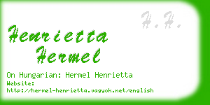 henrietta hermel business card